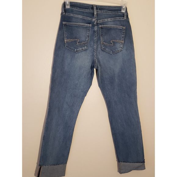 Women's Silver Jeans Co., Avery Straight, W31/L29, Light Blue - Picture 2 of 7